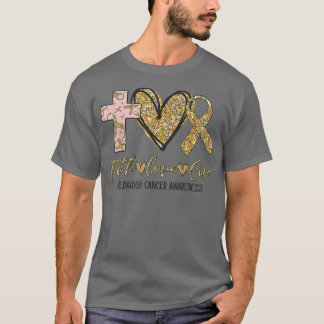 Ki Childhood Cancer Awareness Costume Faith Love C T-shirt