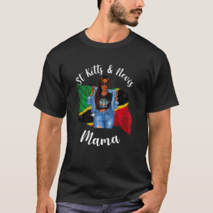 Ki geboren moeders Sassy St Kitts en Nevis Mama Li T-shirt