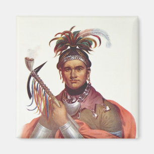 Ki-On-Twog-Ky of 'Complanter', een Seneca Chief Magneet