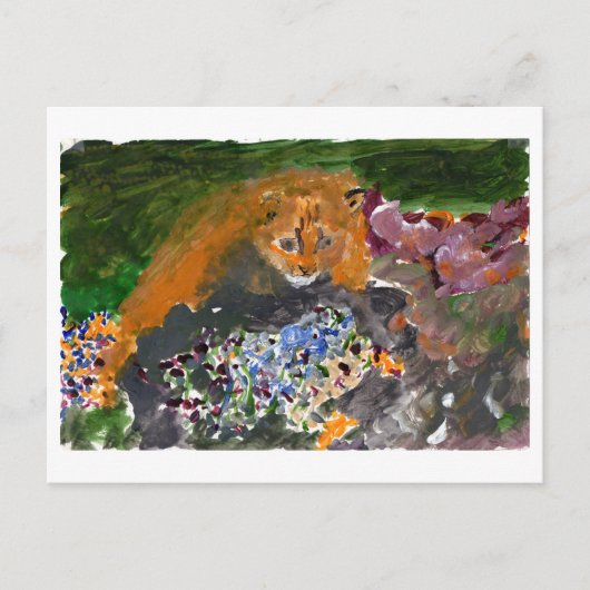 Kia het briefkaart van de kat (Voorkant)