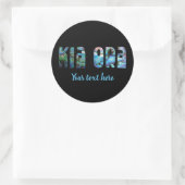 KIA ORA KIWI PAUA ROUND STICKER (Tas)