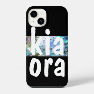 KIA ORA NIEUWE-ZEELANDSE BEGROETING PĀUA NZ MAORI iPhone 14 HOESJE
