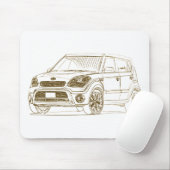 Kia Soul 2012 Muismat (Met muis)