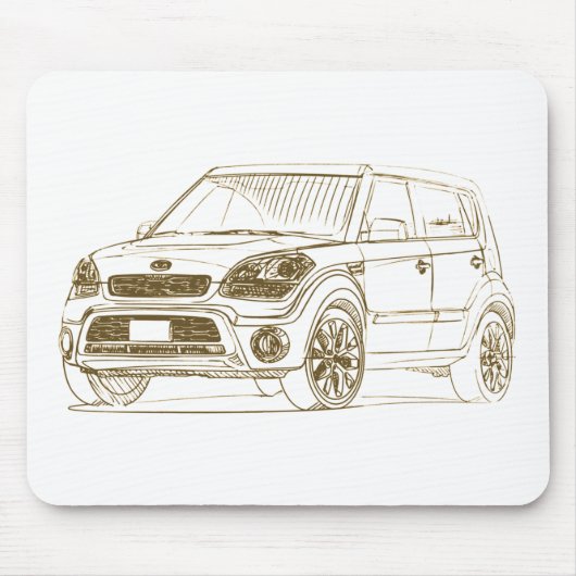 Kia Soul 2012 Muismat (Voorkant)