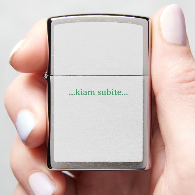 ...Kiam subite... (In Hand)