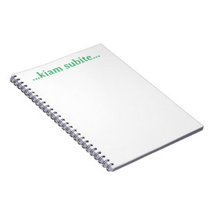 ...Kiam subite... Notitieboek