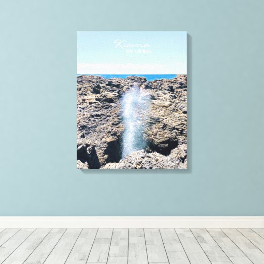 Kiama Blogehele NSW Australië Canvas Afdruk (Insitu (Houten vloer))