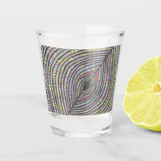 Kian | Abstracte handgetekende kunst shotglazen Shot Glas