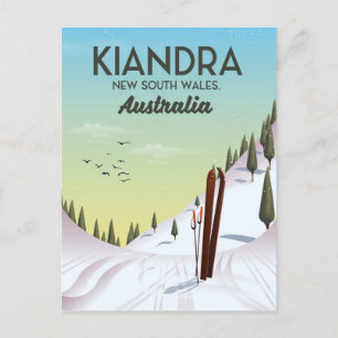 Kiandra Nieuw-Zuid-Wales Australië Ski Briefkaart