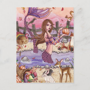 Kiandra - Thanksgiving Zeemeermin Briefkaart