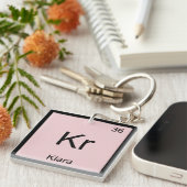 Kiara Name Chemistry Element Periodic Table Sleutelhanger (Voorkant Rechts)