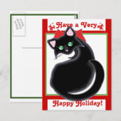 Kiara Toon Kitty Vakantie! Ansichtkaart Feestdagenkaart (Voorkant / Achterkant)