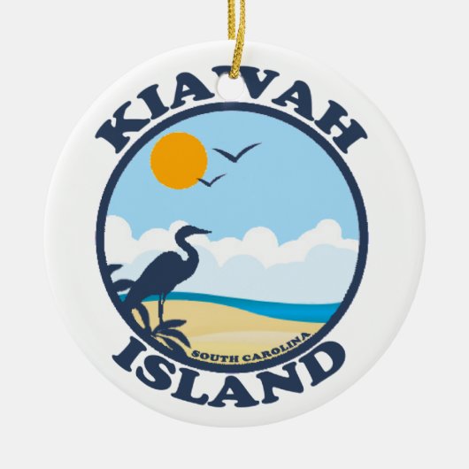 Kiawah Island Keramisch Ornament (Voorkant)