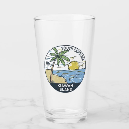 Kiawah Island South Carolina Glas (Voorkant)