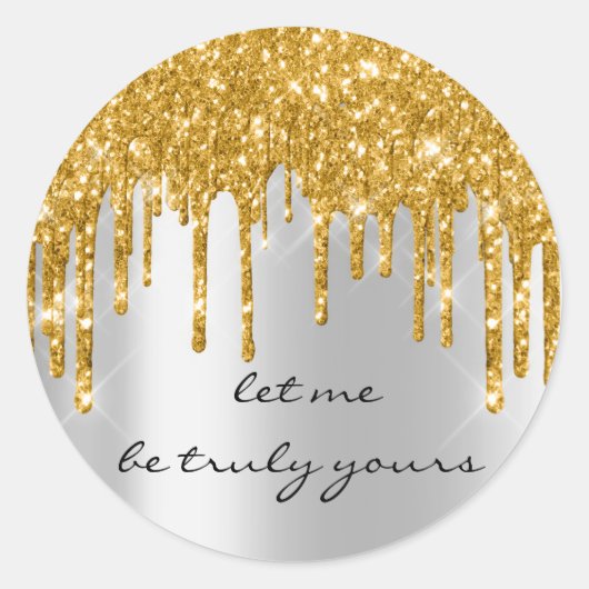 Kibibi Let be ... Gold Silver-schijven van bedrijf Ronde Sticker (Voorkant)