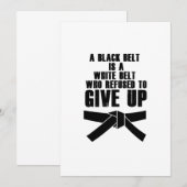 Kick als een meisje Karate Tae Kwon Martial Arts (Voorkant / Achterkant)