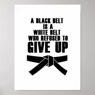 Kick als een meisje Karate Tae Kwon Martial Arts Poster