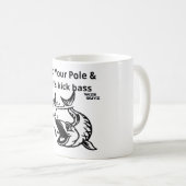 Kick Bass Funny Pêche mugs & tumblers (Devant droit)