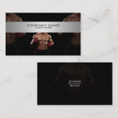 Kick boxing élégant, carte de visite de combat (Devant / Derrière)