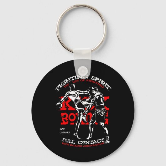 Kick Boxing Fighter Design For Mma Fans  Sleutelhanger (Voorkant)