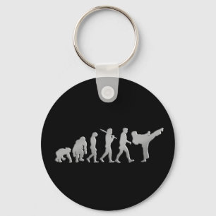 Kick boxing gemengde martiale artiesten evolutie sleutelhanger