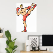 Kick Boxing Poster (Thuiskantoor)