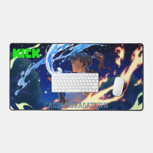 KICK CassandraSaturn Bureau Mat (Clavier et souris)