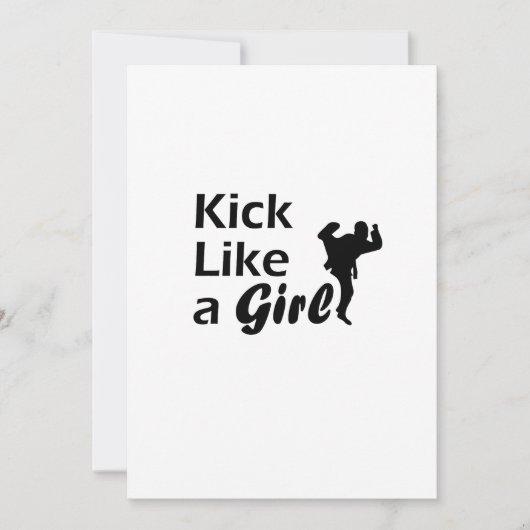 Kick Like A Girl Karate Tae Kwon Do Martial Arts V (Voorkant)