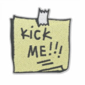 Kick Me Patch Sticker (Voorkant)