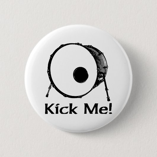 Kick me ronde button 5,7 cm (Voorkant)