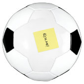 Kick me Sticky Note Prank Funny Voetbal (Gedraaid)