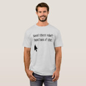 Kick me.  T-shirt voor opluchting (Voorkant volledig)