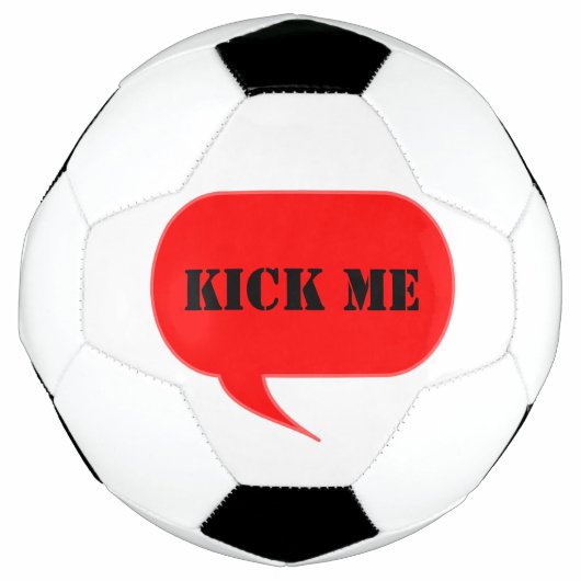 Kick Me Talk Bubble Voetbal (Voorkant)