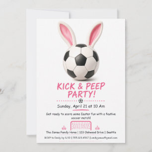 Kick & Peep Feest – Pasen Voetbal Uitnodiging