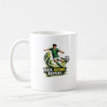 Kick Score Herhaal Voetbalspeler Motiverend Sport