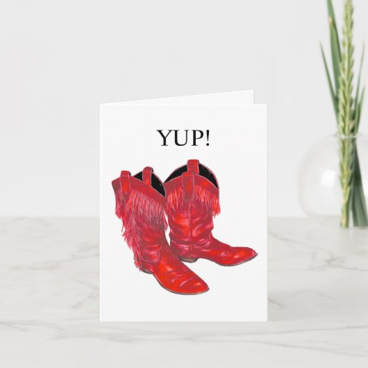 Kick up je hakken verjaardag kaart (Voorkant)
