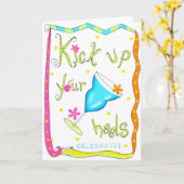 Kick-up Wenskaart of Note Cards Wit Kaart (Gele Bloem)