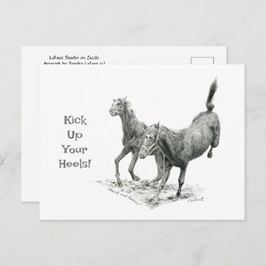 Kick up Your Heels Postcrossing Briefkaart (Voorkant / Achterkant)