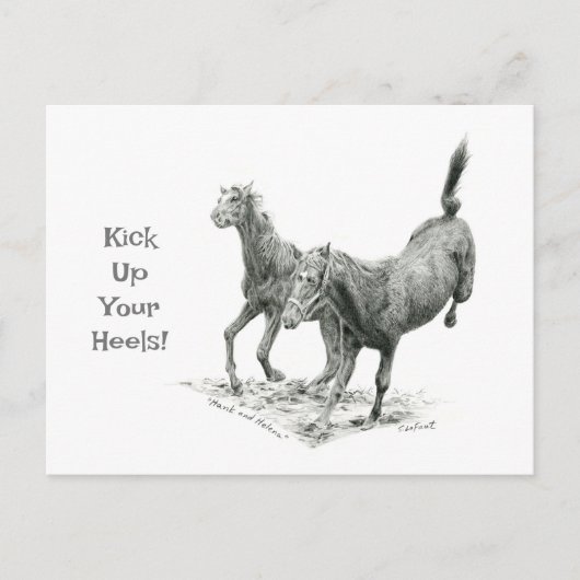 Kick up Your Heels Postcrossing Briefkaart (Voorkant)