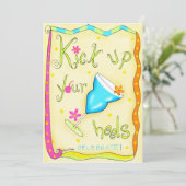 Kick Your Heels Invitation Jaune (Debout devant)