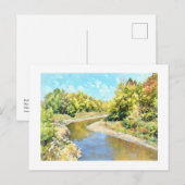 Kickapoo Creek bij Pottstown Road Briefkaart (Voorkant / Achterkant)