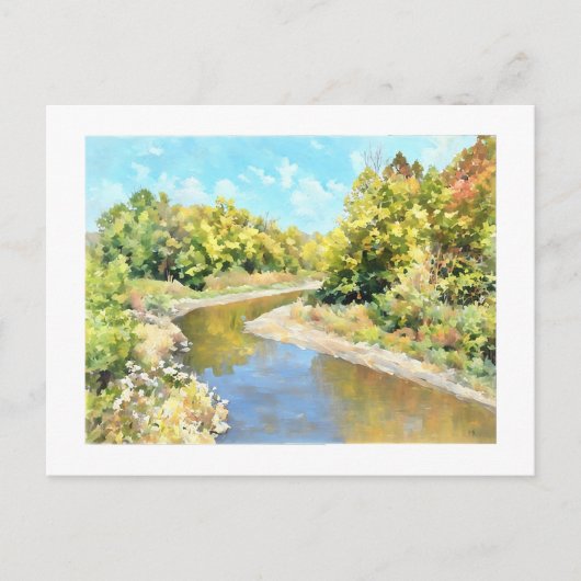 Kickapoo Creek bij Pottstown Road Briefkaart (Voorkant)