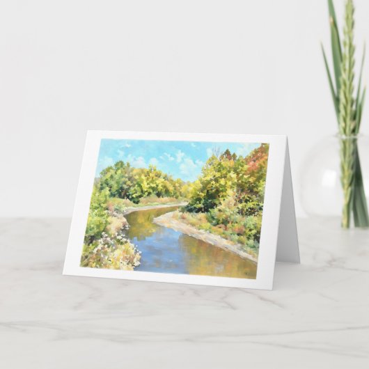 Kickapoo Creek bij Pottstown Road Kaart (Voorkant)