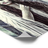 Kickapoo Indian Brujah White Wolf Poster (Hoek)