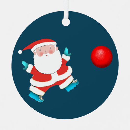 Kickball Holiday Keepomwille Gifts Metalen Ornament (Voorkant)