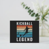 Kickball Legend Feestdagenkaart (Staand voorkant)