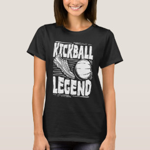 Kickball-legende Kick Ball-sportspeler Mannen Vrou T-shirt