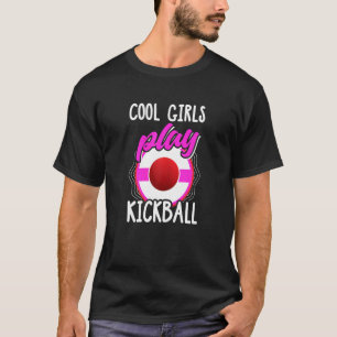 Kickball Meisjes Kickball Sport Kickball Speler T-shirt