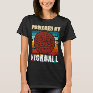 Kickball Player Retro aangedreven door Kickball Ki T-shirt