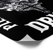 Kickball speler hier gewoon kick grappige sporten poster (Hoek)